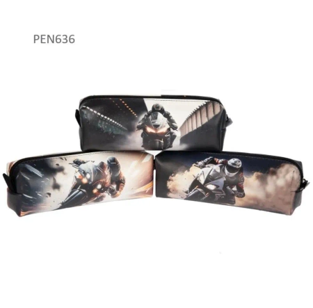 Piórnik jednokomorowy motocykle MIX - Pajacyk