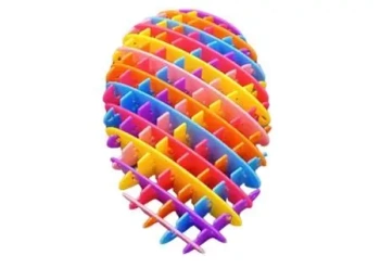 Gniotek antystresowy kolorowy 10cm - Leantoys