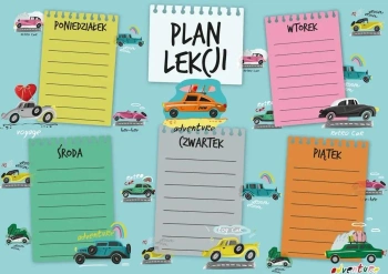 Plan lekcji A5 - Auta - Henry