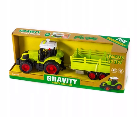 TRAKTOR Maszyna Rolnicza DŹWIĘK ŚWIATŁO 40cm