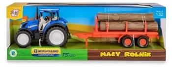 Traktor New Holland T5 z przyczepą do przewozu - Daffi