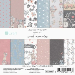 Zestaw papierów memories 15,2x15,2cm 24 kartki - Dalprint dpCraft