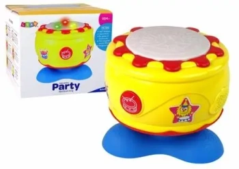 Interaktywny bębenek muzyczny 19cm - Leantoys