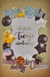 Karnet Urodziny 18 6K - 020 - YEKU