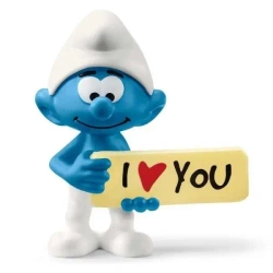 Smerf z napisem I Love You - SCHLEICH