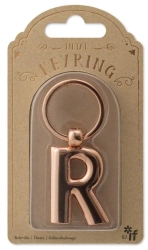 Metalowy brelok do kluczy litera R Keyring - IF