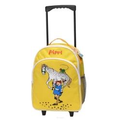 Walizka na kółkach Pippi żółta - MICKI