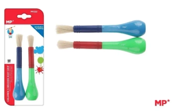 Pędzle dla dzieci z uchwytem Easy grip 2szt - MP Main Paper