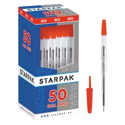 Długopis z zatyczką, Cristal, czerwony