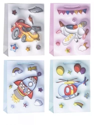 Torebka ozdobna 26x32x10cm dziecięce mix ROZETTE