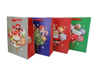 Torebka prezentowa świąteczna 32x26x10cm MIX - ADAR