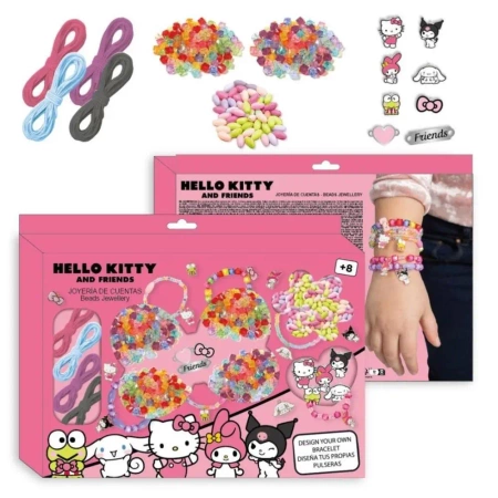 Zestaw do robienia bransoletek Hello Kitty - Artesania Cerda