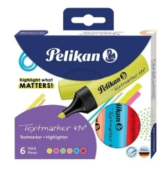 Zakreślacz 490 mix 6 kolorów - PELIKAN