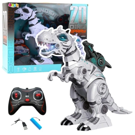 Dinozaur robot R/C dym, światło i dźwięk - Leantoys