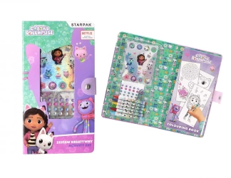 Zestaw kreatywny do kolorowania naklejki Gabby - STARPAK