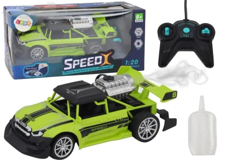 Wyścigówka zdalnie sterowana 1:20 zielona - Leantoys