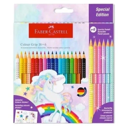 Kredki ołówkowe Grip 2001 Unicorn 24 kolory - Faber Castell