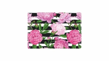 Okładka na dokumenty małe peony - Biurfol