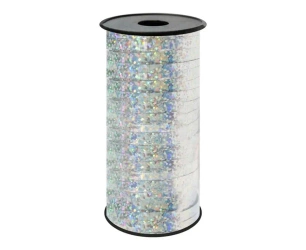 Tasiemka holograficzna srebrna 92m - Godan