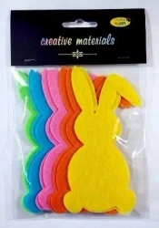 Zajączki z filcu 13cm 10szt mix - Galeria Hobby