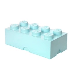 LEGO(R) pojemnik klocek ósemka błękitny - NHG