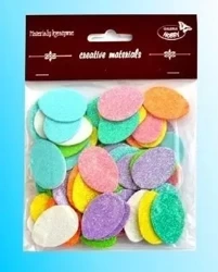 Jaja małe brokatowe 72szt - Galeria Hobby