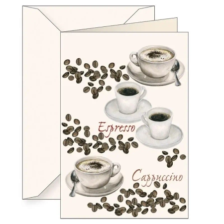 Karnet B6 + koperta 5635 Kawa - Tassotti