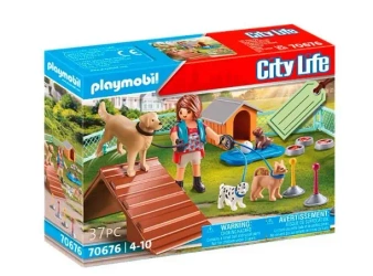 Zestaw upominkowy City Life 70676 Treserka psów - Playmobil
