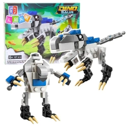 Klocki konstrukcyjne 2w1 Dinozaur 67el - Leantoys
