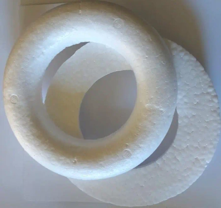 Koło ze styropianu 20cm półpłaskie 2szt - Galeria Hobby