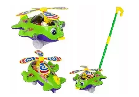 Samolot pchacz zielony - Leantoys