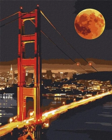 Malowanie po numerach - Golden Gate 40x50cm - Ideyka