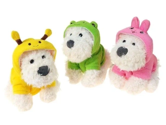 Pies pluszowy w kubraczku MIX - ADAR