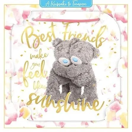 Kartka holograficzna 3D Best Friends - Carte Blanche Greetings Ltd.