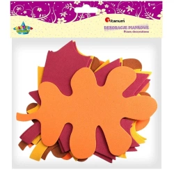 Dekoracje piankowe liście mix 8szt - Titanum