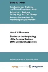 Studies on the Morphology of the Sensory Regions of the Vestibular Apparatus - Lindeman Henrik Henriksön