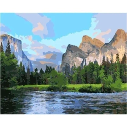 Malowanie po numerach - 40x50cm Park narodowy - Titanum