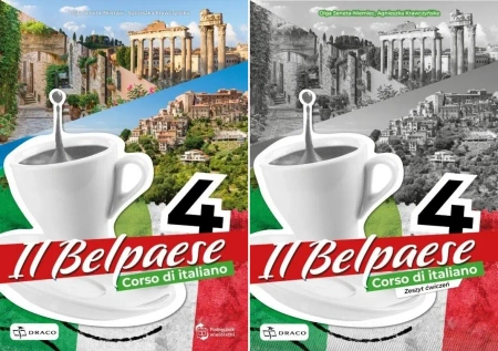 Il Belpaese 4 Podręcznik + Zeszyt ćwiczeń Draco - Agnieszka  Krawczyńska|Olga  Seneta-Niemiec
