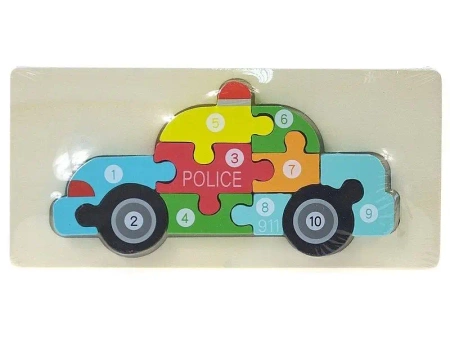 Układanka drewniana radiowóz - ADAR