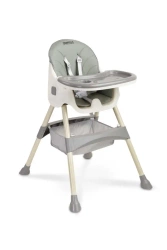 Krzesełko do karmienia 2w1 Bill szare - Caretero