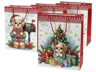 Torebka prezentowa Boże Narodzenie 23x18x10cm MIX - ADAR