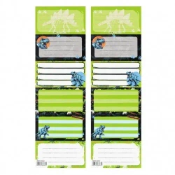 Naklejki na zeszyt Dino (25szt) - STARPAK