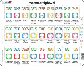 Układanka Zegar i czas - Larsen