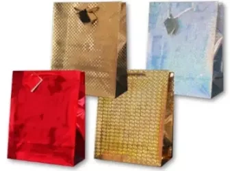 Torebka ozdobna hologram PL-6H średnia MIX - Panorama