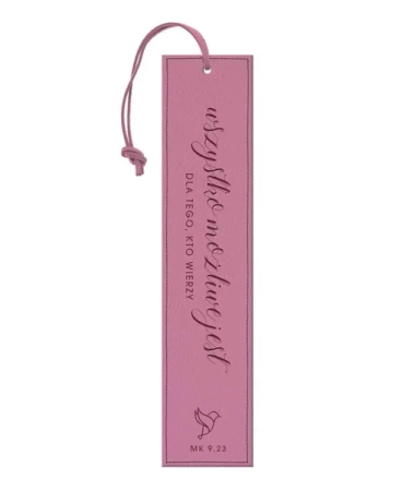 Zakładka skórzana - Wszystko możliwe jest - Szaron