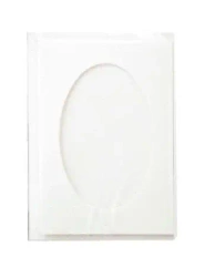 Karta passepartout + koperta białe 5szt - Galeria Hobby