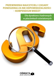 eBook Przewinienia nauczycieli i zasady ponoszenia odpowiedzialności - kompendium wiedzy - Anna Trochimiuk