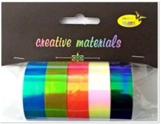 Taśmy papierowe opalizujące 15mm 5szt - Galeria Hobby