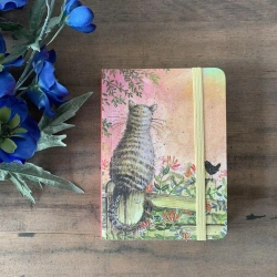 Notatnik z gumką A6 SCN25 Kot na płocie - Alex Clark