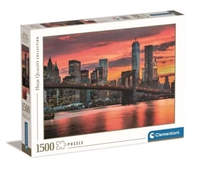 Puzzle 1500 HQ East River at dusk - Clementoni